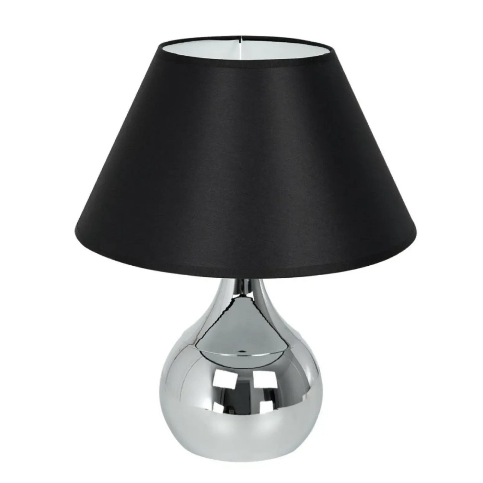 Sklep Kaja Lampka nocna z lustrzaną podstawką LX 1408 z serii TABLE LAMPS | Kaja* Lampki Stołowe Z Abażurem|Nowoczesne Lampki Stołowe