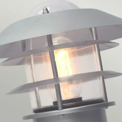 Sklep Kaja Lampka ogrodowa, srebrna 1xE27 HELSINGOR-PED z serii HELSINGOR* Lampy Ogrodowe Stojące