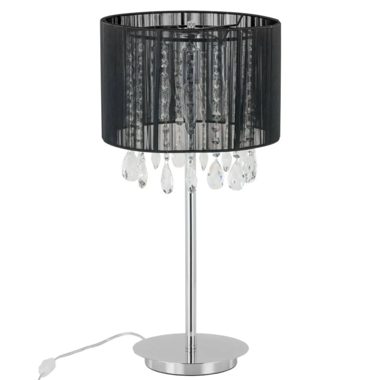 Sklep Kaja Lampka stołowa dark glamour MTM9262/3P BK ESSENCE | Kaja Oświetlenie* Lampki Stołowe Z Abażurem