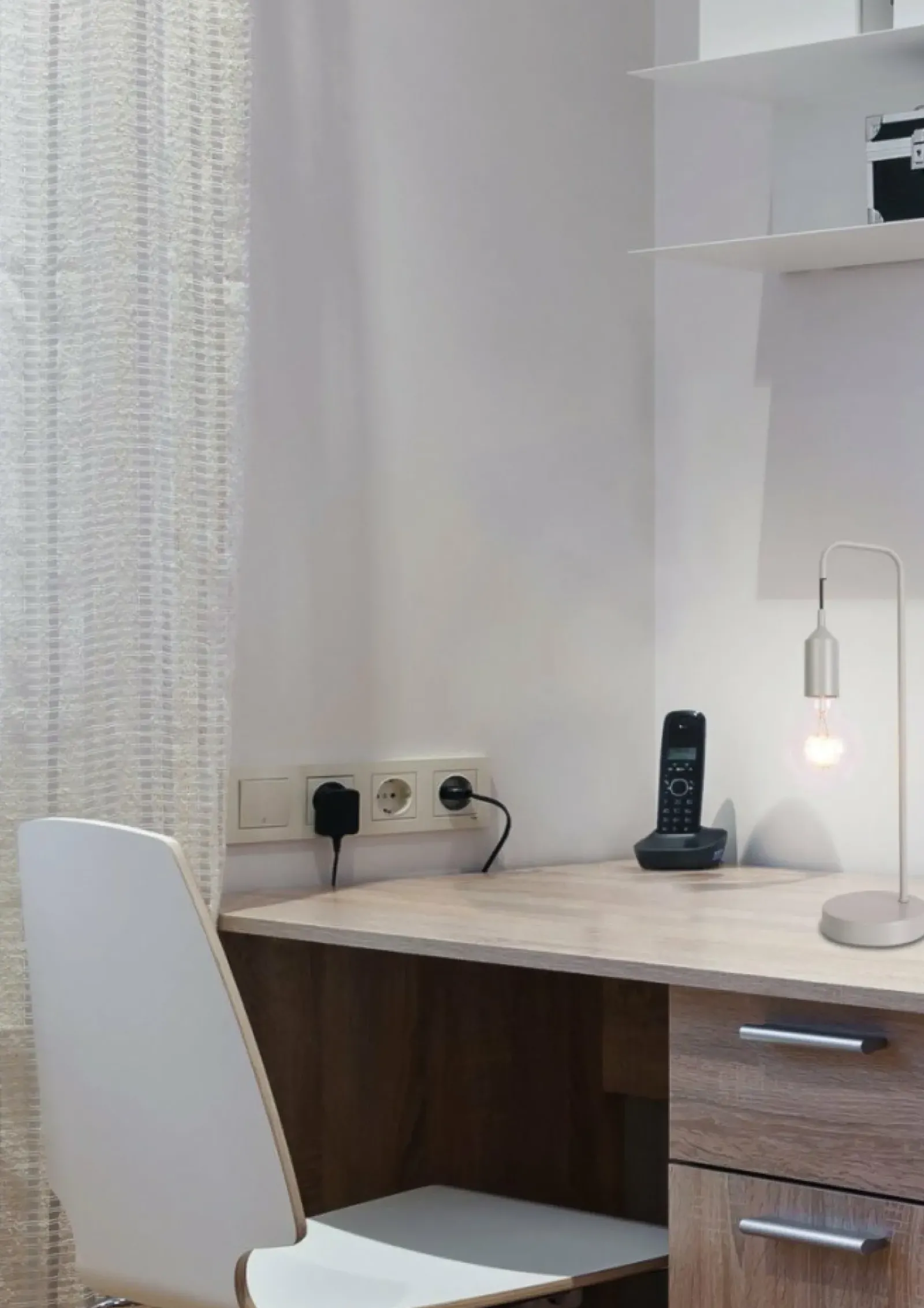 Sklep Kaja Lampka stołowa minimalistyczna E27 LEDEA 50501196 LAREN | Kaja* Nowoczesne Lampki Stołowe