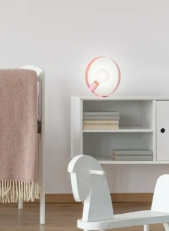Sklep Kaja Lampka stołowa różowa okrągła E27 LEDEA 50501200 NEXO | Kaja* Nowoczesne Lampki Stołowe