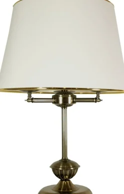 Sklep Kaja Lampka stołowa w kolorze patynowym 41-99436 GRAND | Kaja Oświetlenie* Lampki Stołowe Z Abażurem|Tradycyjne Lampki Stołowe