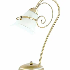 Sklep Kaja Lampka stołowa z ozdobnym kloszem retro LX 74 KOKARDA | Kaja* Tradycyjne Lampki Stołowe