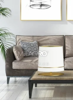 Sklep Kaja Lampka w stylu glamour wykonana z mosiądzu MZ5029 BOOTES | Kaja* Lampki Stołowe Z Abażurem|Nowoczesne Lampki Stołowe