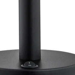Sklep Kaja Lampka ze złotymi dodatkami O2928 L1 CZA ZL LAVA | Kaja Oświetlenie* Tradycyjne Lampki Stołowe