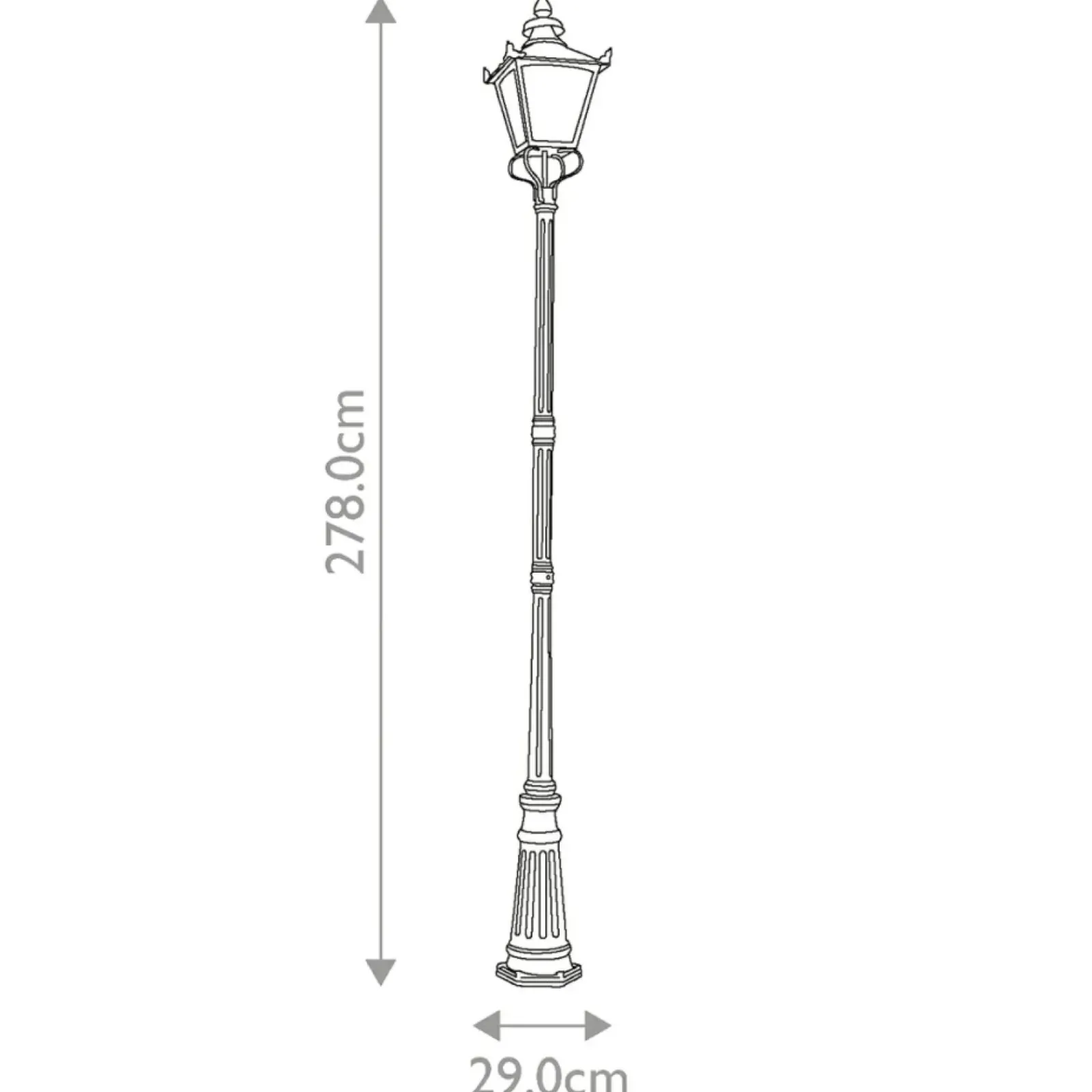 Sklep Kaja Latarnia stojąca, lampa ogrodowa GP1-BLACK z serii GRAMPIAN* Lampy Ogrodowe Stojące