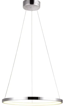 Sklep Kaja Ledowa, owana lampa wisząca obręcz 31-64592 LUNE | Kaja chrom Store