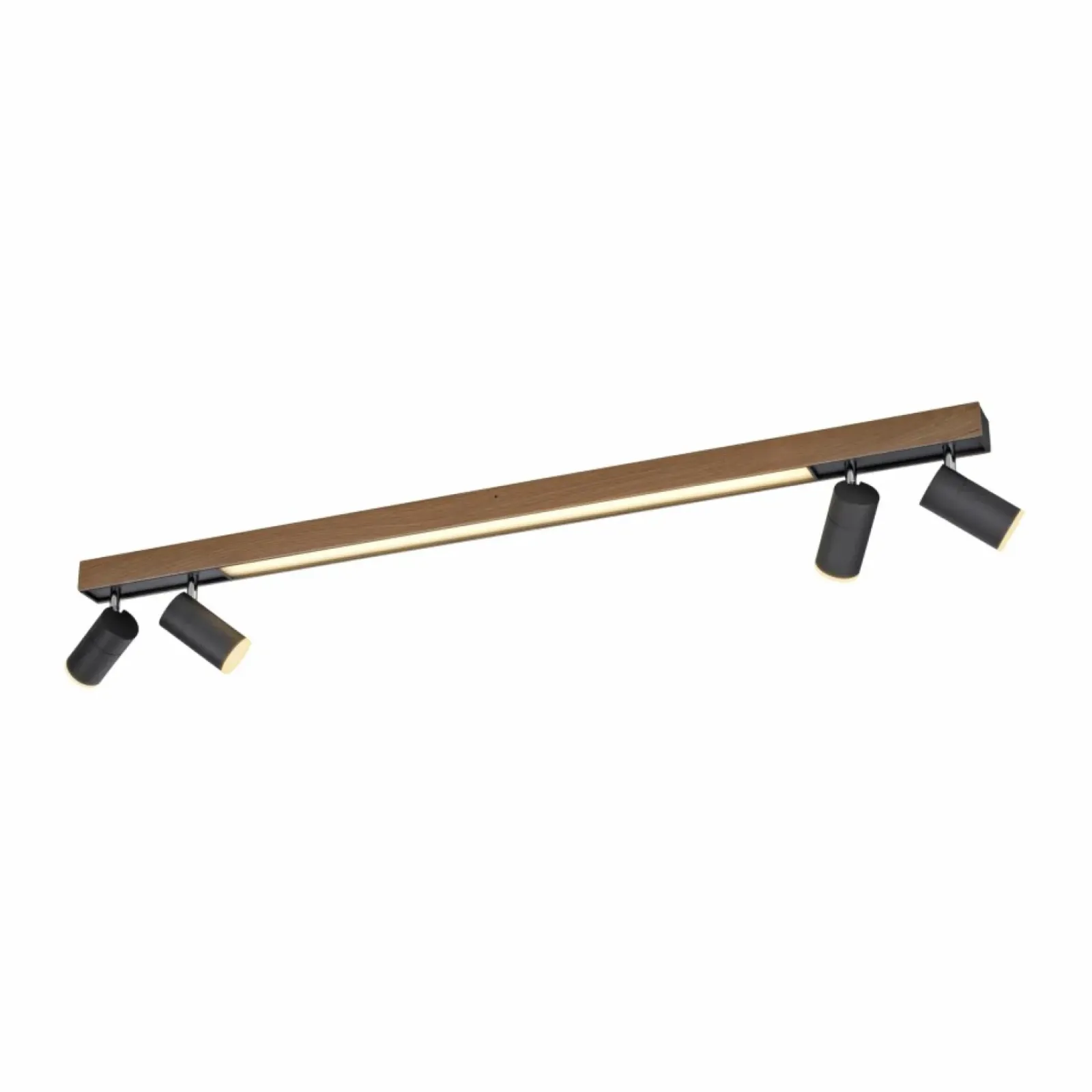 Sklep Kaja Ledowa, drewniana listwa z 4 reflektorami 6121-79 PURE-LINES | Kaja drewniany Store