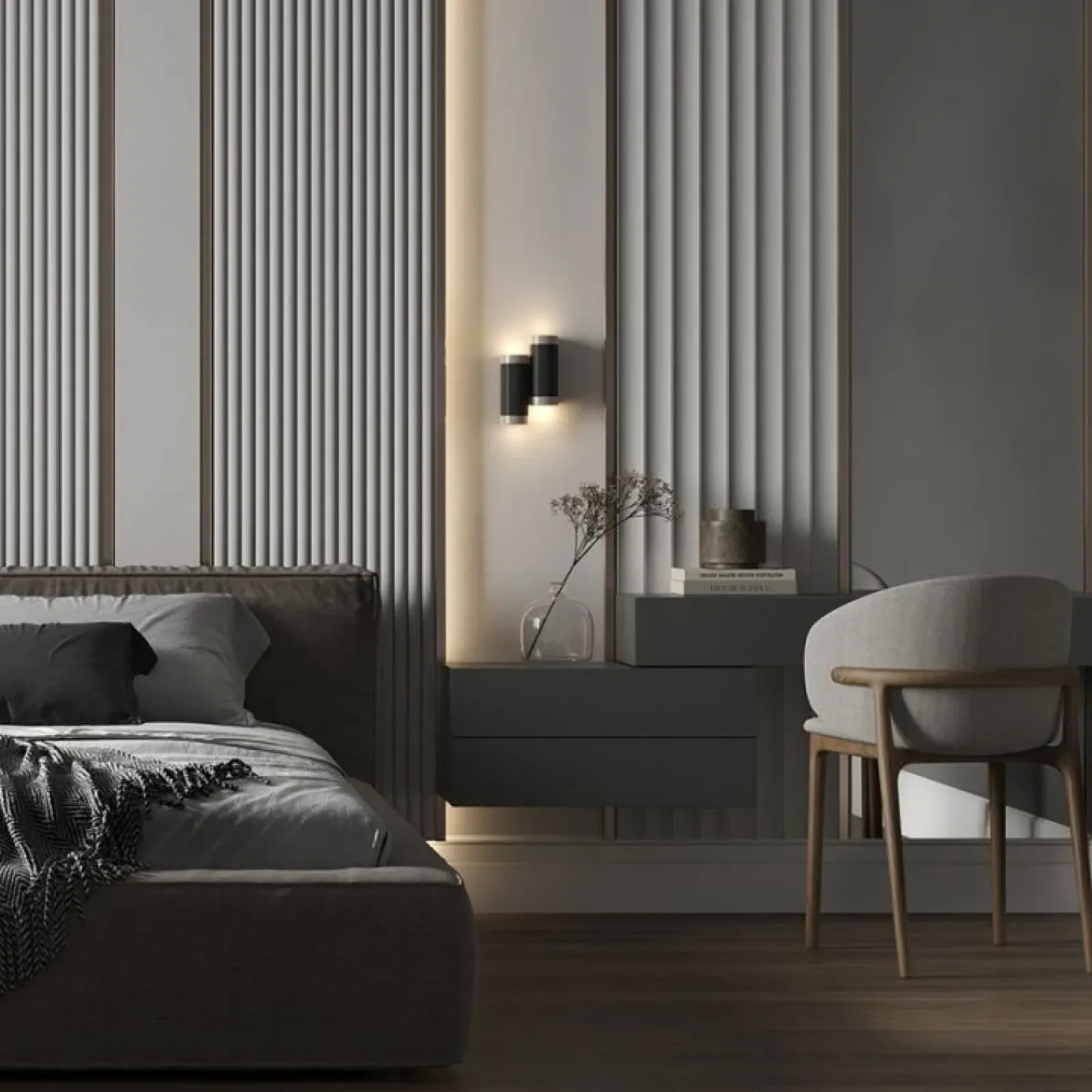 Sklep Kaja Ledowa, dwustronna lampa ścienna tuba C027WL-L10B z serii KILT | Kaja* Lampy Led