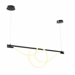 Sklep Kaja Ledowa lampa nad wyspę kuchenną ABR-HILTON-SC-38W SPIRALI | Kaja czarny Outlet