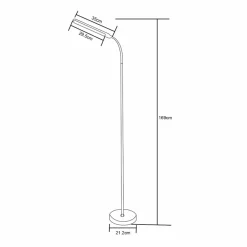 Sklep Kaja Ledowa lampa stojąca, zmienna barwa ZM SM-605-BL PODŁOGOWA | Kaja* Lampy Led