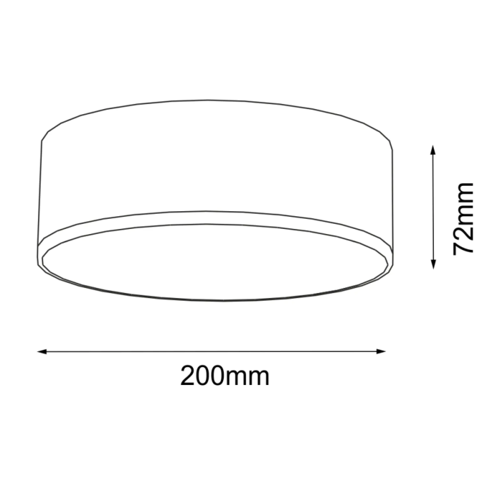 Sklep Kaja Ledowa lampa sufitowa ⌀20cm 3000K ANT 7032 ZAMA | Kaja Oświetlenie* Plafony Klasyczne|Plafony Nowoczesne