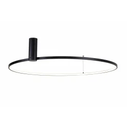Sklep Kaja Ledowa lampa sufitowa, zmienna barwa ⌀90cm 89429-90BK HORIK | Kaja* Plafony Nowoczesne|Lampy Led
