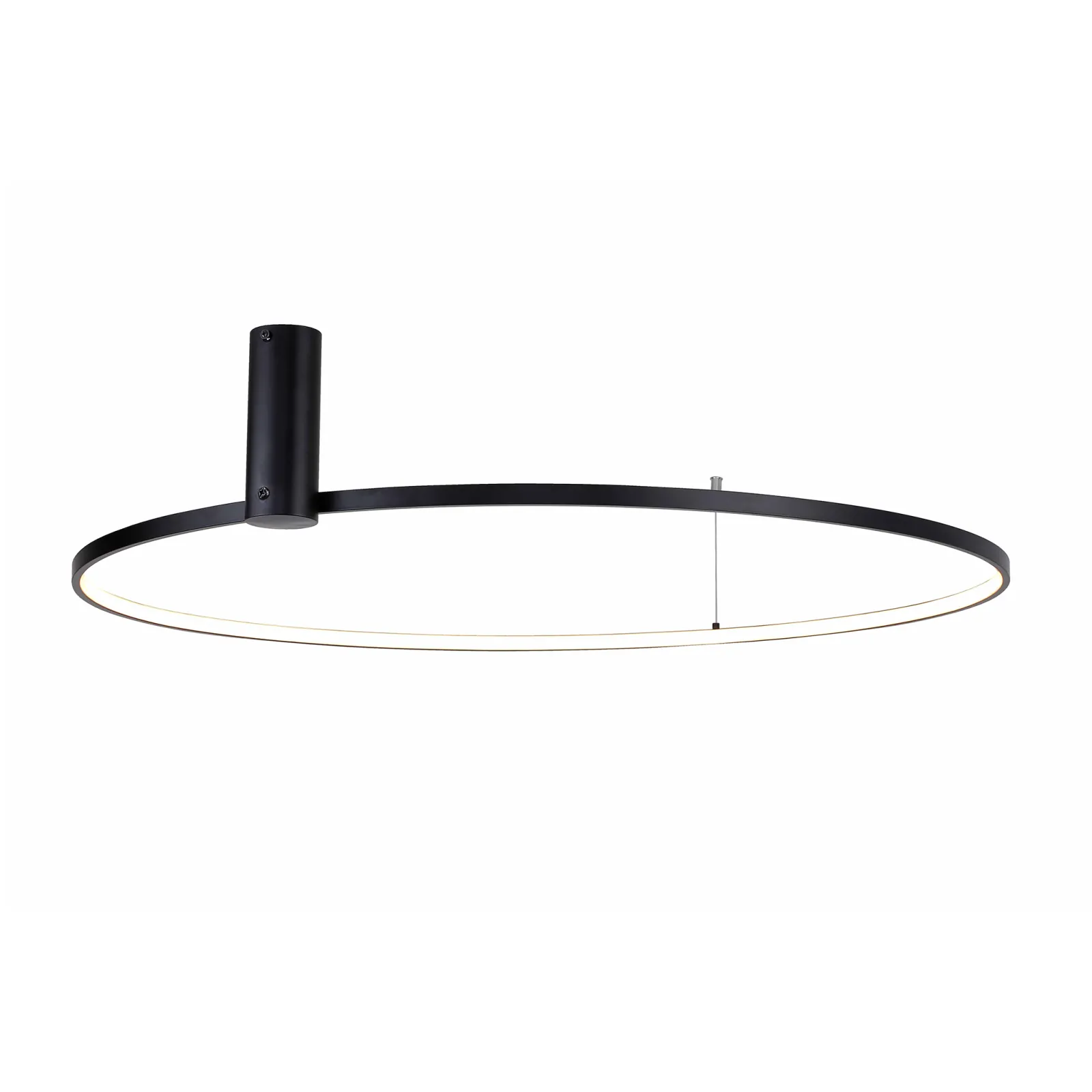 Sklep Kaja Ledowa lampa sufitowa, zmienna barwa ⌀90cm 89429-90BK HORIK | Kaja* Plafony Nowoczesne|Lampy Led
