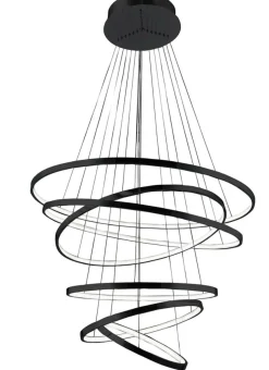 Sklep Kaja Ledowa lampa wisząca na antresolę AZ2923 WHEEL LONG DIMM | Kaja czarny Best