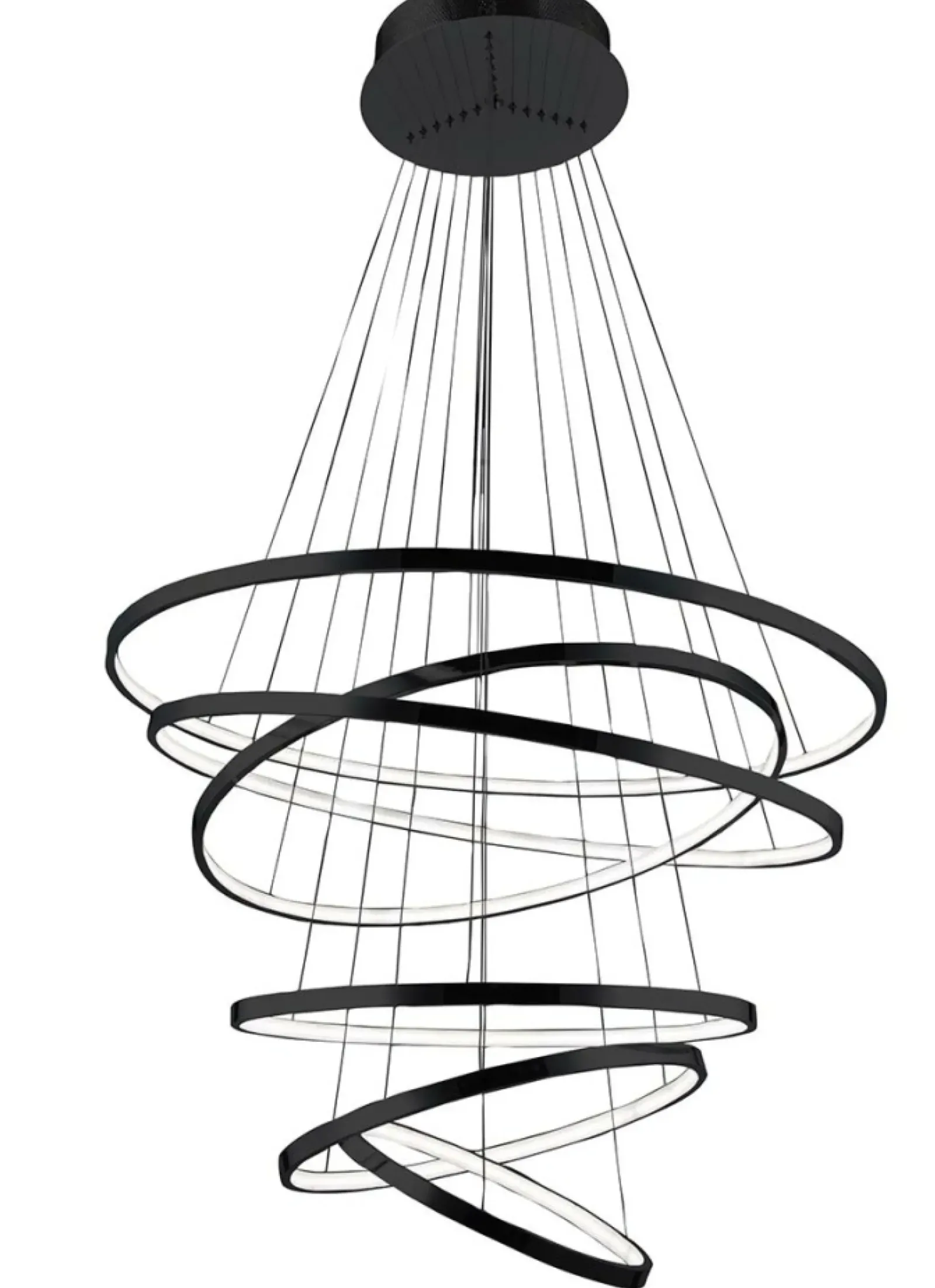 Sklep Kaja Ledowa lampa wisząca na antresolę AZ2923 WHEEL LONG DIMM | Kaja czarny Best