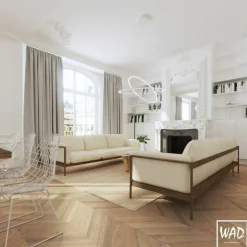 Sklep Kaja Ledowa lampa wisząca obręcze 90 + 120 cm 67930 ECHO | Kaja Oświetlenie Shop