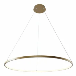 Sklep Kaja Ledowa lampa wisząca, okrąg do salonu ⌀80cm 2023201-GD80 BRENO | Kaja Store