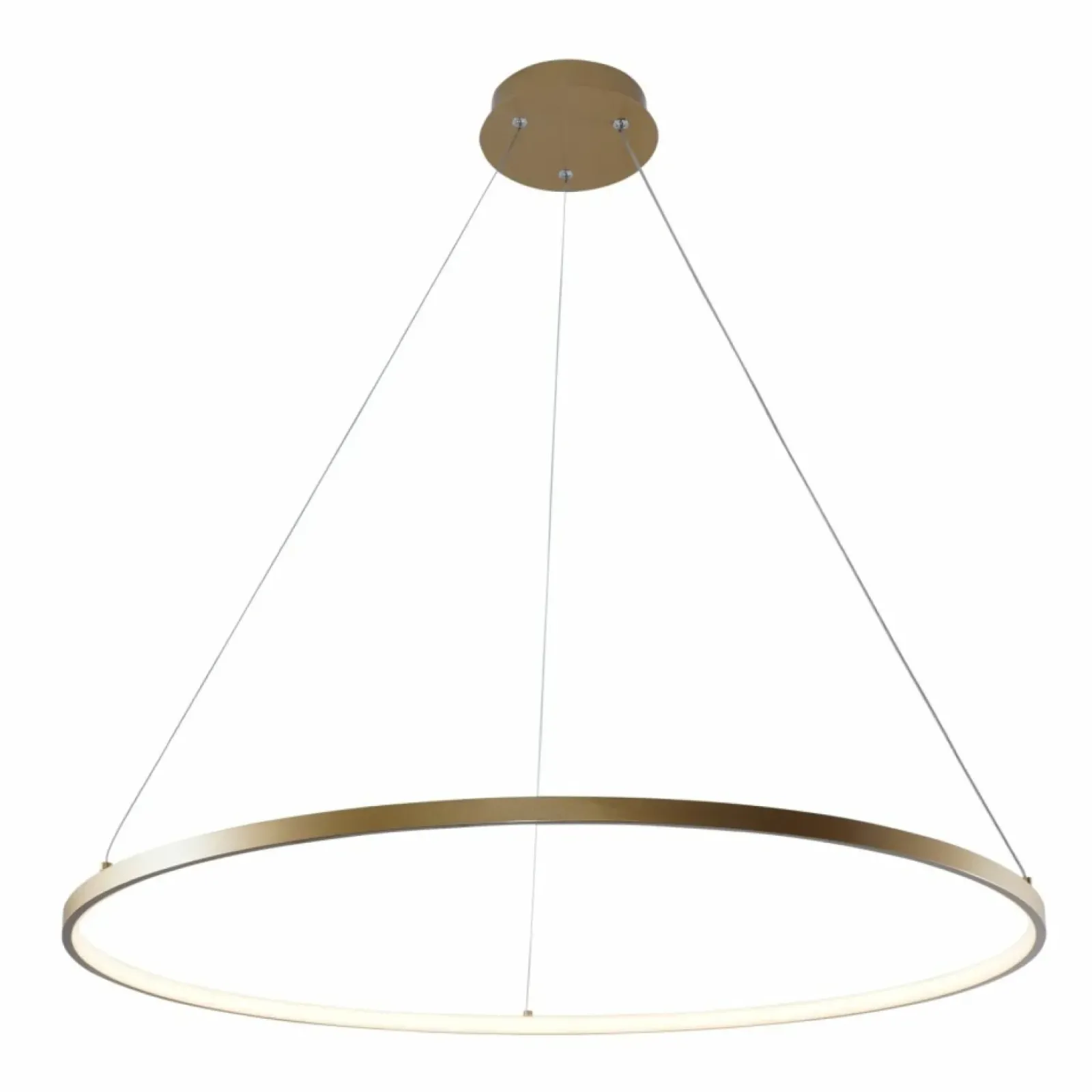 Sklep Kaja Ledowa lampa wisząca, okrąg do salonu ⌀80cm 2023201-GD80 BRENO | Kaja Store