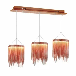Sklep Kaja Ledowa lampa wisząca w kolorze miedzi ML3799 CASCATA | Kaja miedziany Outlet