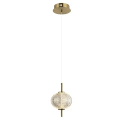 Sklep Kaja Ledowa lampa z kryształowym kloszem PND-29038-1-GD LAZIE | Kaja Best
