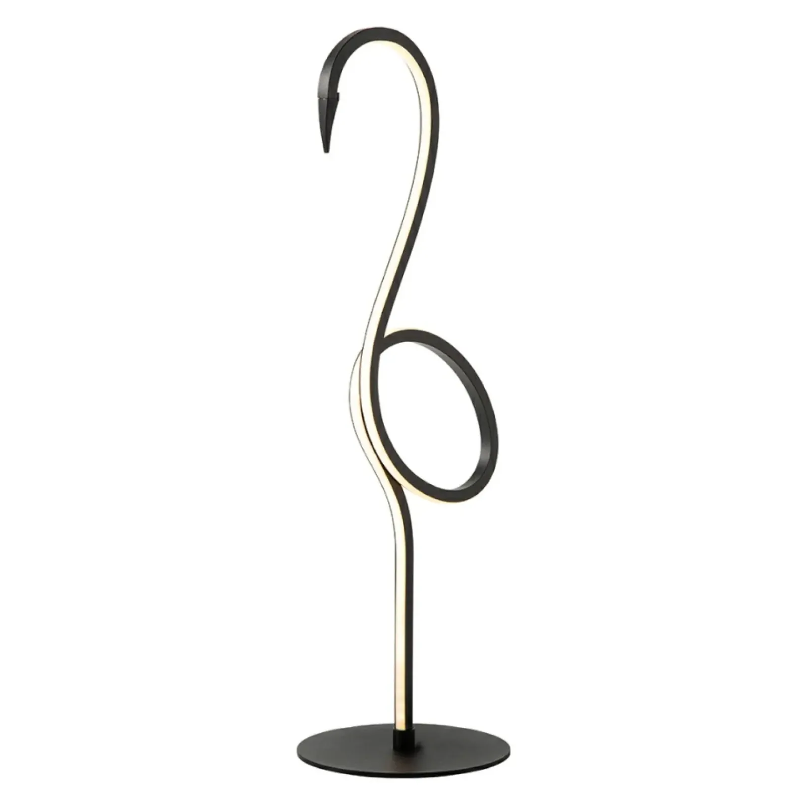 Sklep Kaja Ledowa lampka stołowa, flaming FLAMINGO-TL-BLK z serii FLAMINGO* Nowoczesne Lampki Stołowe