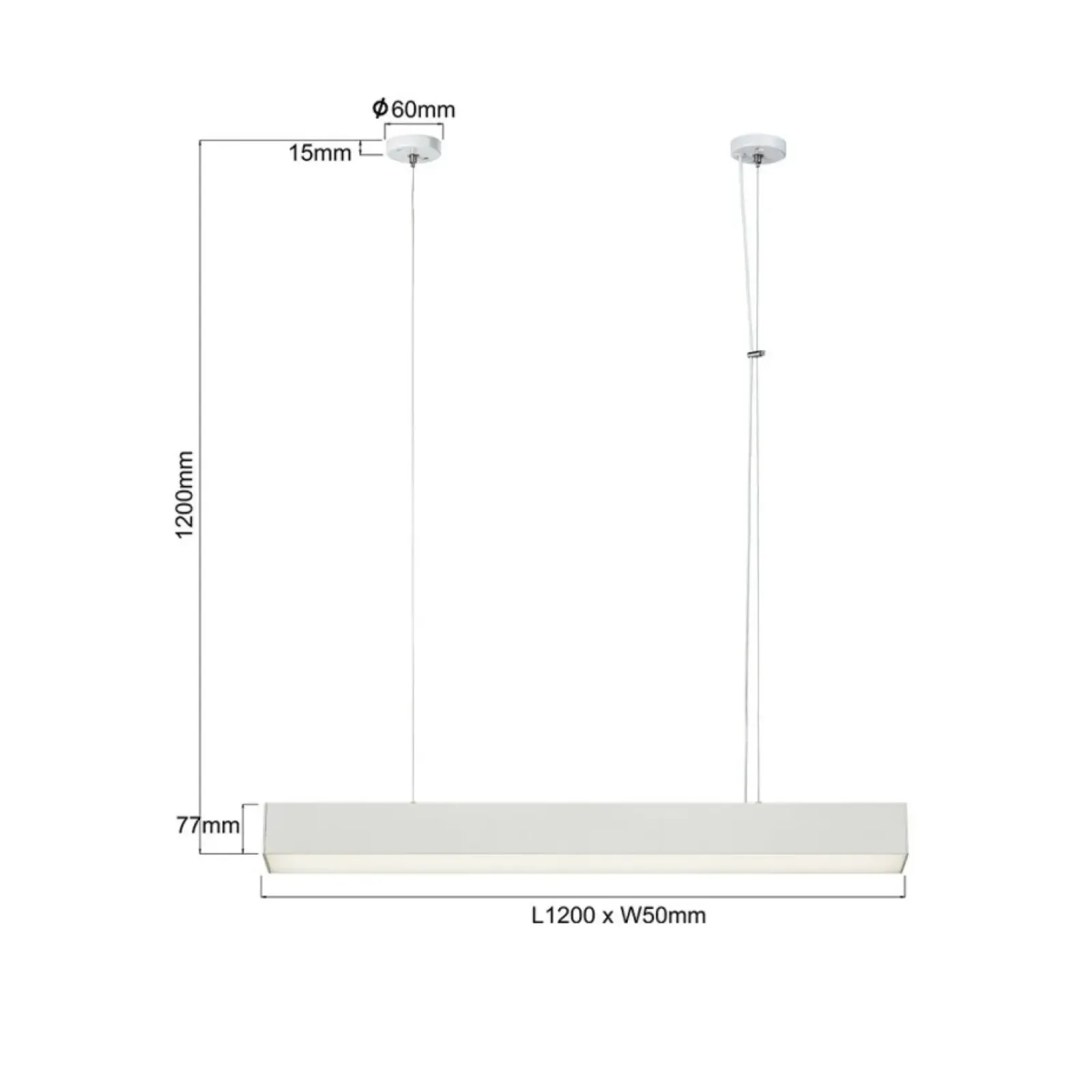 Sklep Kaja Ledowa listwa techniczna 80cm LP-1401/1P M WH SMART LUCI M | Kaja Store