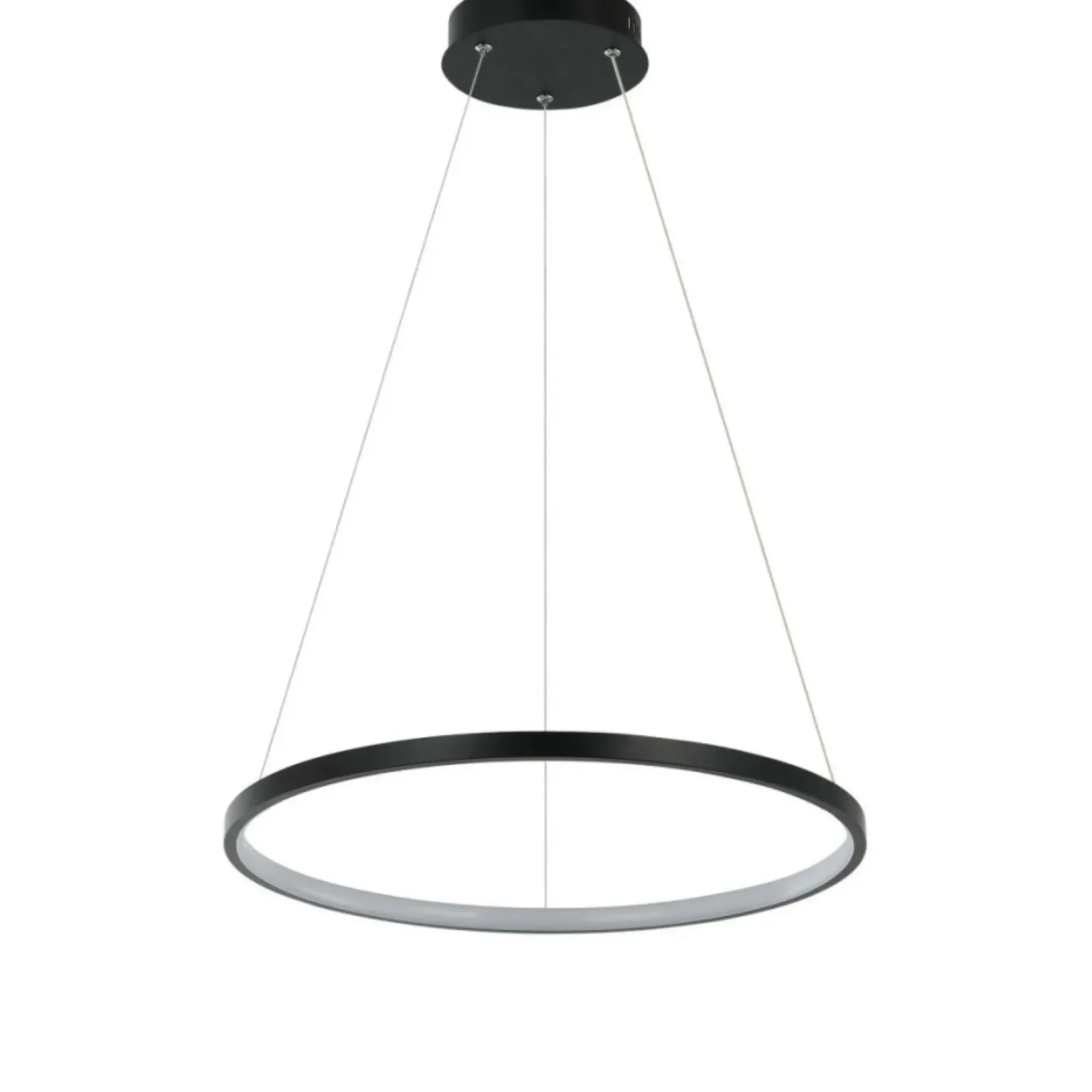 Sklep Kaja Ledowa obręcz wisząca nad stół ⌀40cm LP-909/1P S BK CCT RING | Kaja Shop