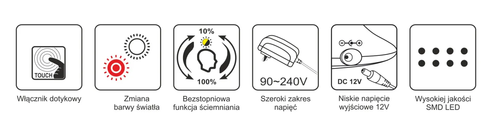Sklep Kaja Ledowa, regulowana lampka biurkowa K-BL1072 BIAŁY MIDA | Kaja* Lampy Led|Lampy Led Kaja Lighting