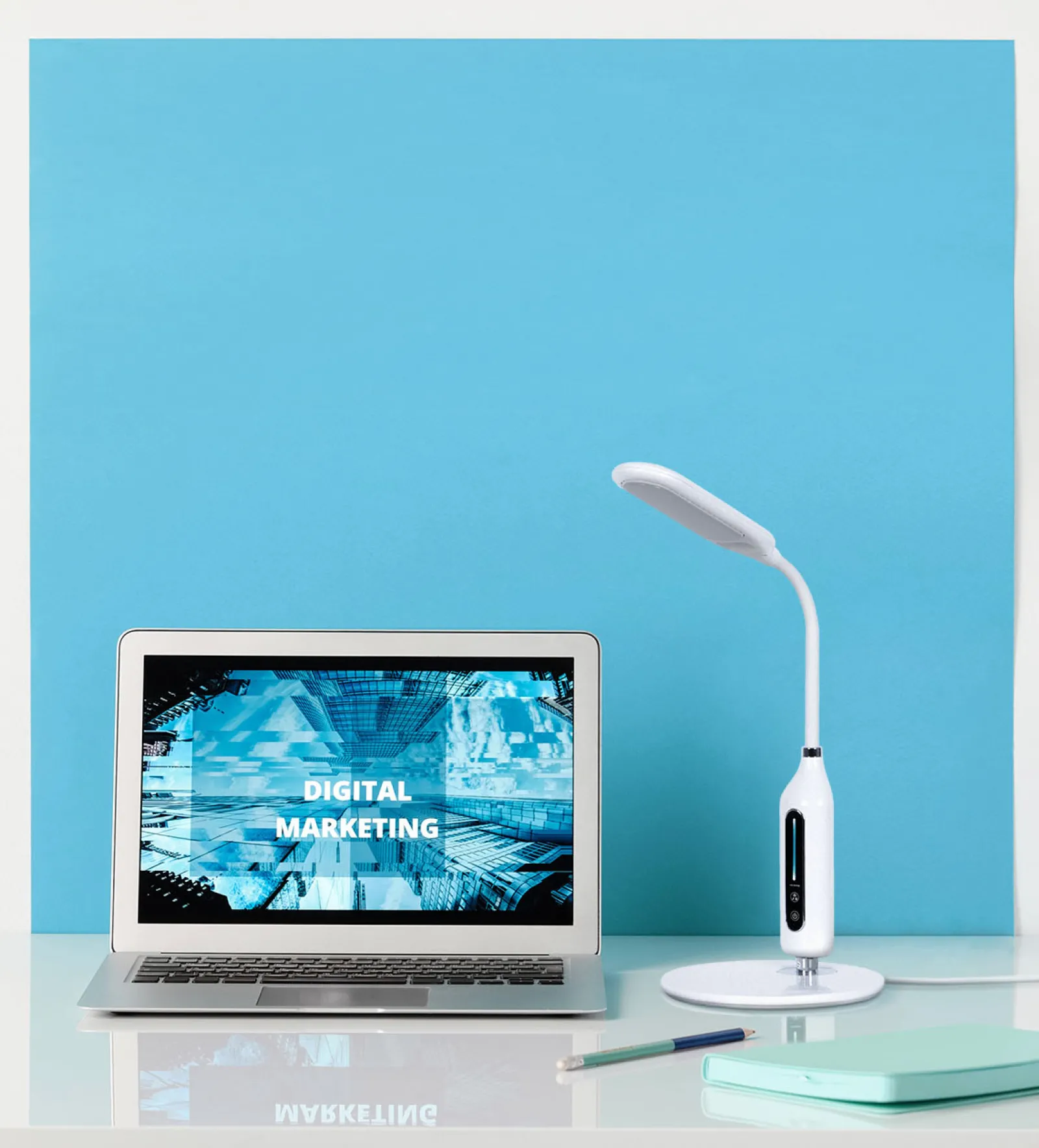 Sklep Kaja Ledowa, regulowana lampka biurkowa K-BL1072 BIAŁY MIDA | Kaja* Lampy Led|Lampy Led Kaja Lighting