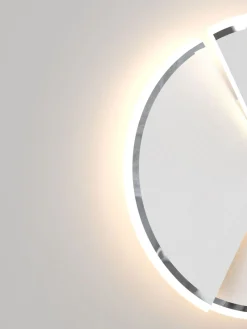 Sklep Kaja Ledowa, srebrna, okrągła lampa ścienna WF 9036-108L TRAPANI | Kaja* Lampy Led