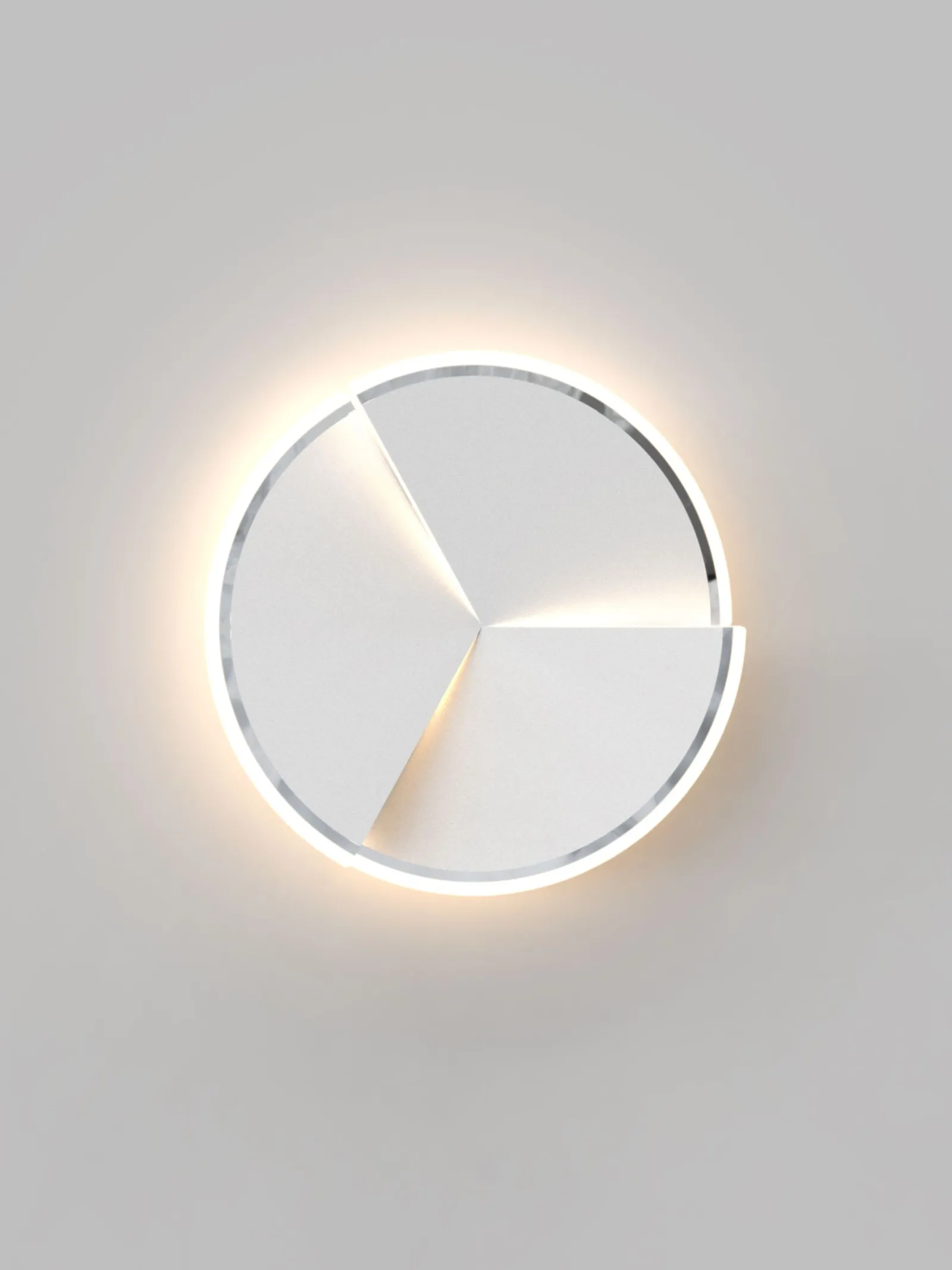 Sklep Kaja Ledowa, srebrna, okrągła lampa ścienna WF 9036-108L TRAPANI | Kaja* Lampy Led