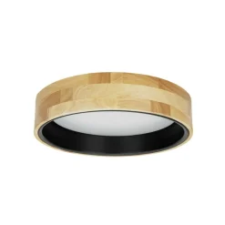 Sklep Kaja Ledowy, drewniany plafon ⌀35cm PLF-4350-20W-WD-BK-4K z serii CAMPELO* Lampy Led|Plafony Nowoczesne
