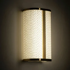 Sklep Kaja Ledowy, elegancki, złoty kinkiet łazienkowy 10730 PALMAS | Kaja* Lampy Do Łazienki|Lampy Led