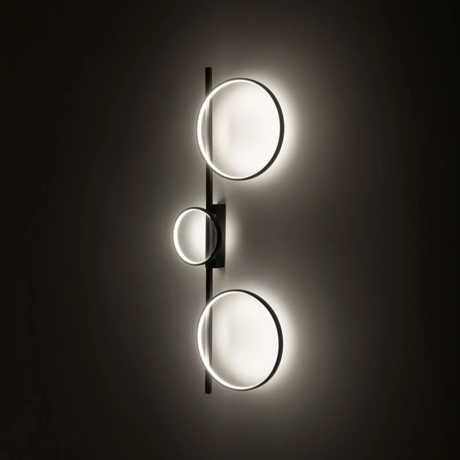 Sklep Kaja Ledowy plafon czarne obręcze 100cm 3000K 10816 CIRCOLO LED | Kaja* Plafony Nowoczesne|Lampy Led