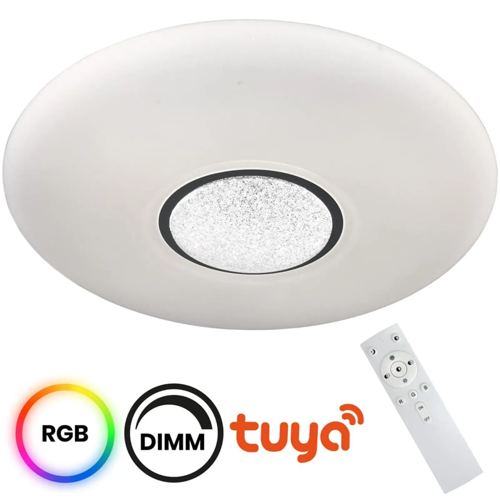 Sklep Kaja Ledowy plafon RGB, zmienna barwa światła ML6405 z serii VELA | Kaja Oświetlenie* Plafony Nowoczesne|Lampy Led
