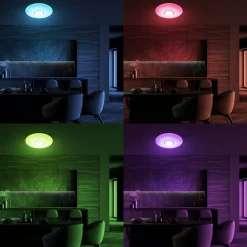 Sklep Kaja Ledowy plafon RGB, zmienna barwa światła ML6405 z serii VELA | Kaja Oświetlenie* Plafony Nowoczesne|Lampy Led