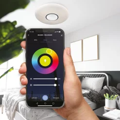 Sklep Kaja Ledowy plafon RGB, zmienna barwa światła ML6405 z serii VELA | Kaja Oświetlenie* Plafony Nowoczesne|Lampy Led