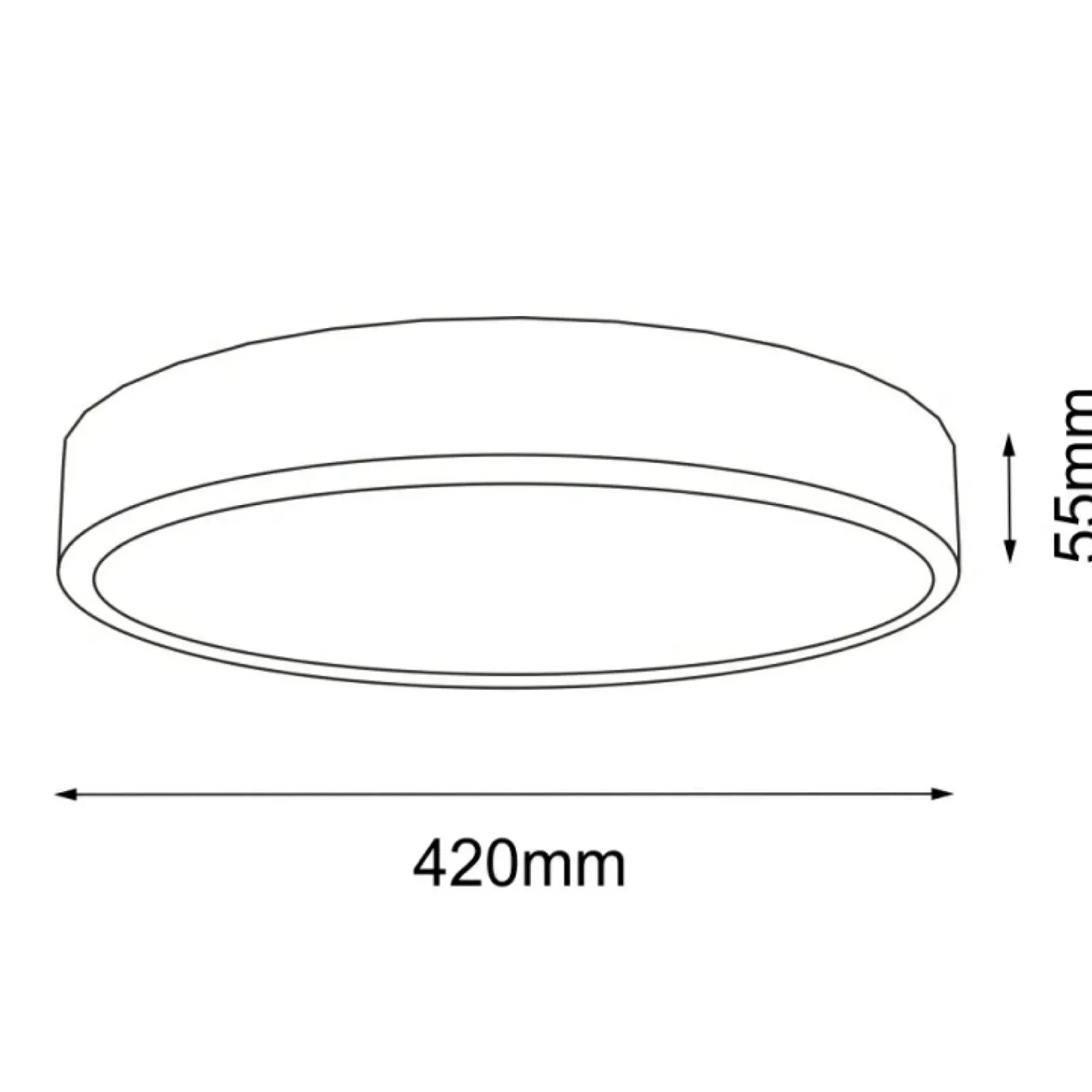 Sklep Kaja Ledowy plafon w białym kolorze ⌀42cm 3000K ANT 7173 NOMI | Kaja* Lampy Led|Plafony Nowoczesne