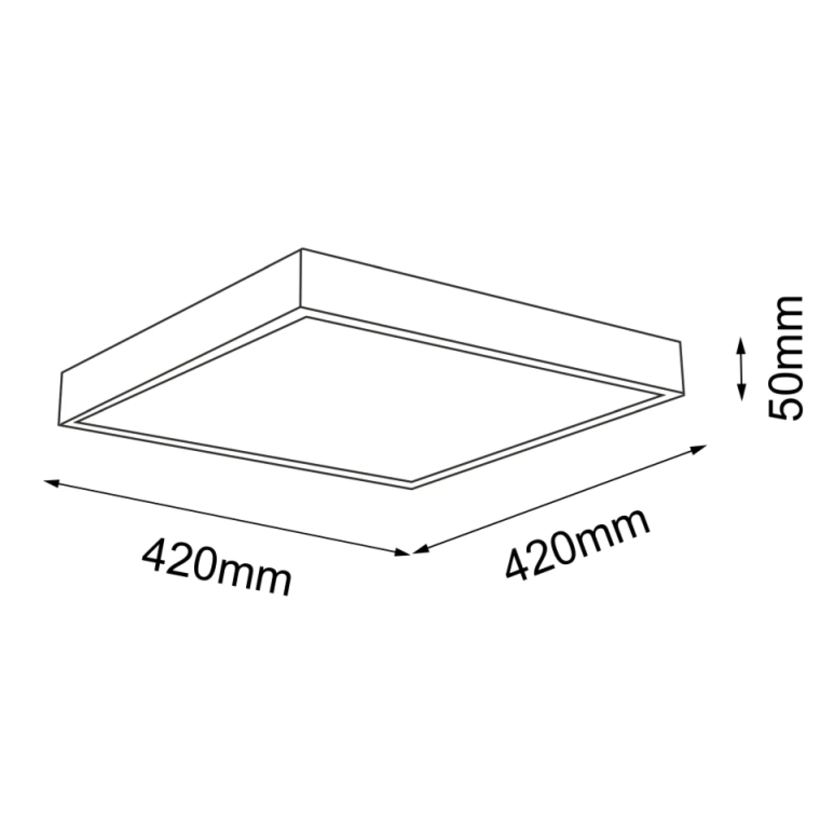 Sklep Kaja Ledowy plafon w białym kolorze 42x42cm 4000K ANT 8451 NOMI | Kaja* Plafony Nowoczesne|Lampy Led