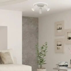 Sklep Kaja Ledowy plafon z reflektorami GU10 LP-0612/3C ROUND WH PARMA | Kaja* Plafony Nowoczesne|Lampy Led