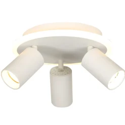 Sklep Kaja Ledowy plafon z reflektorami GU10 LP-0612/3C ROUND WH PARMA | Kaja* Plafony Nowoczesne|Lampy Led