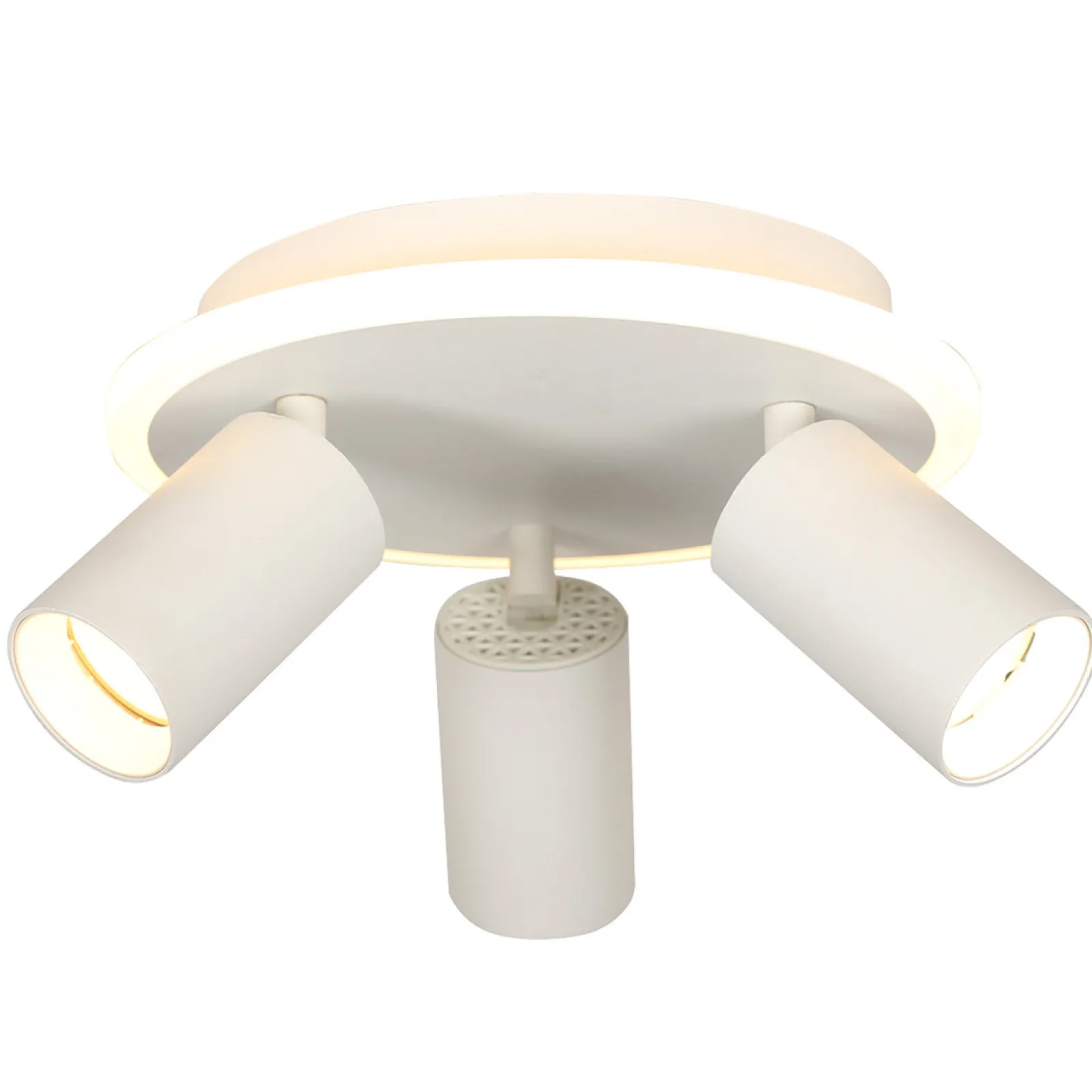 Sklep Kaja Ledowy plafon z reflektorami GU10 LP-0612/3C ROUND WH PARMA | Kaja* Plafony Nowoczesne|Lampy Led