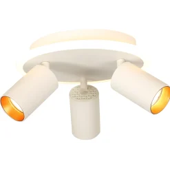 Sklep Kaja Ledowy plafon z reflektorami GU10 LP-0612/3C ROUND WH PARMA | Kaja* Plafony Nowoczesne|Lampy Led