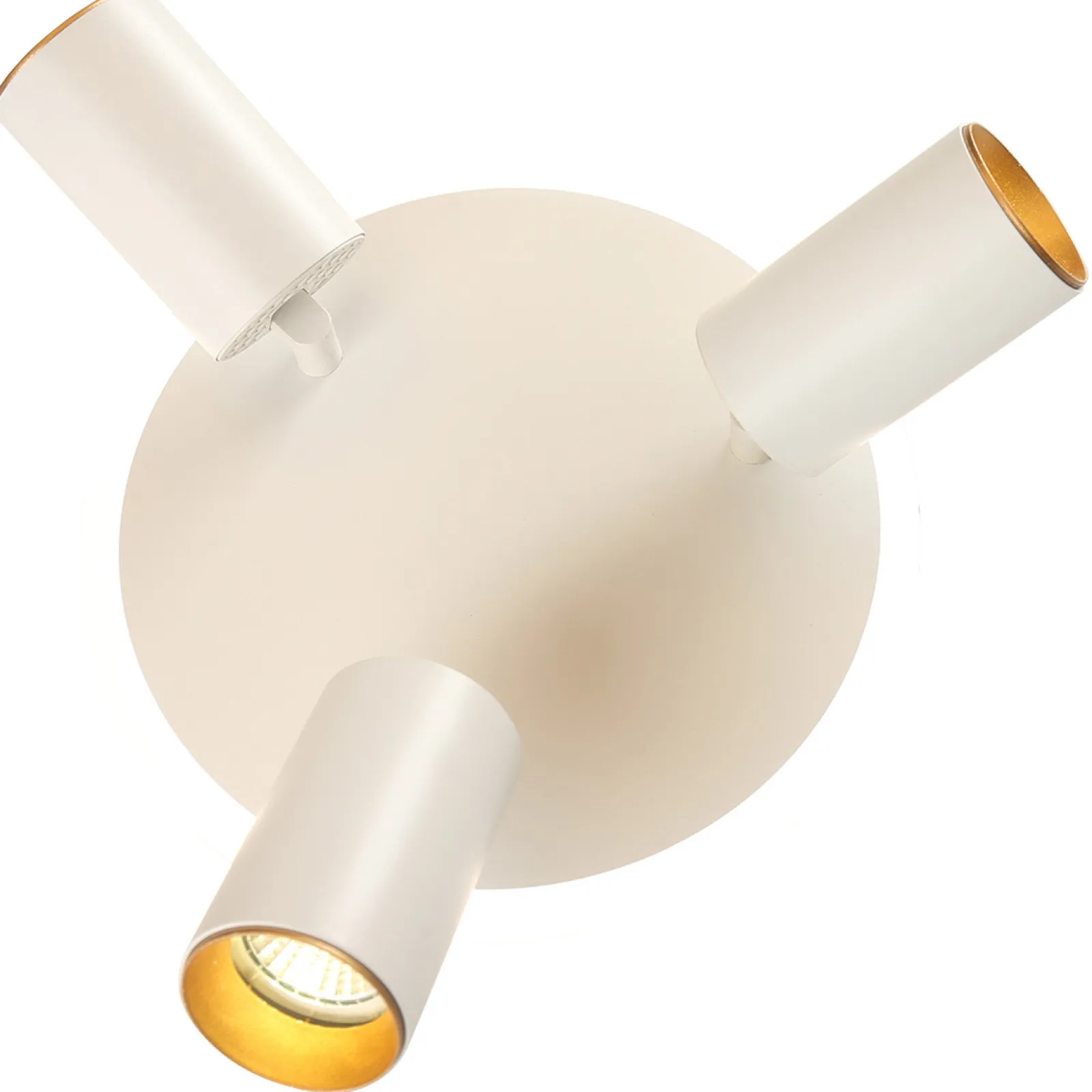 Sklep Kaja Ledowy plafon z reflektorami GU10 LP-0612/3C ROUND WH PARMA | Kaja* Plafony Nowoczesne|Lampy Led