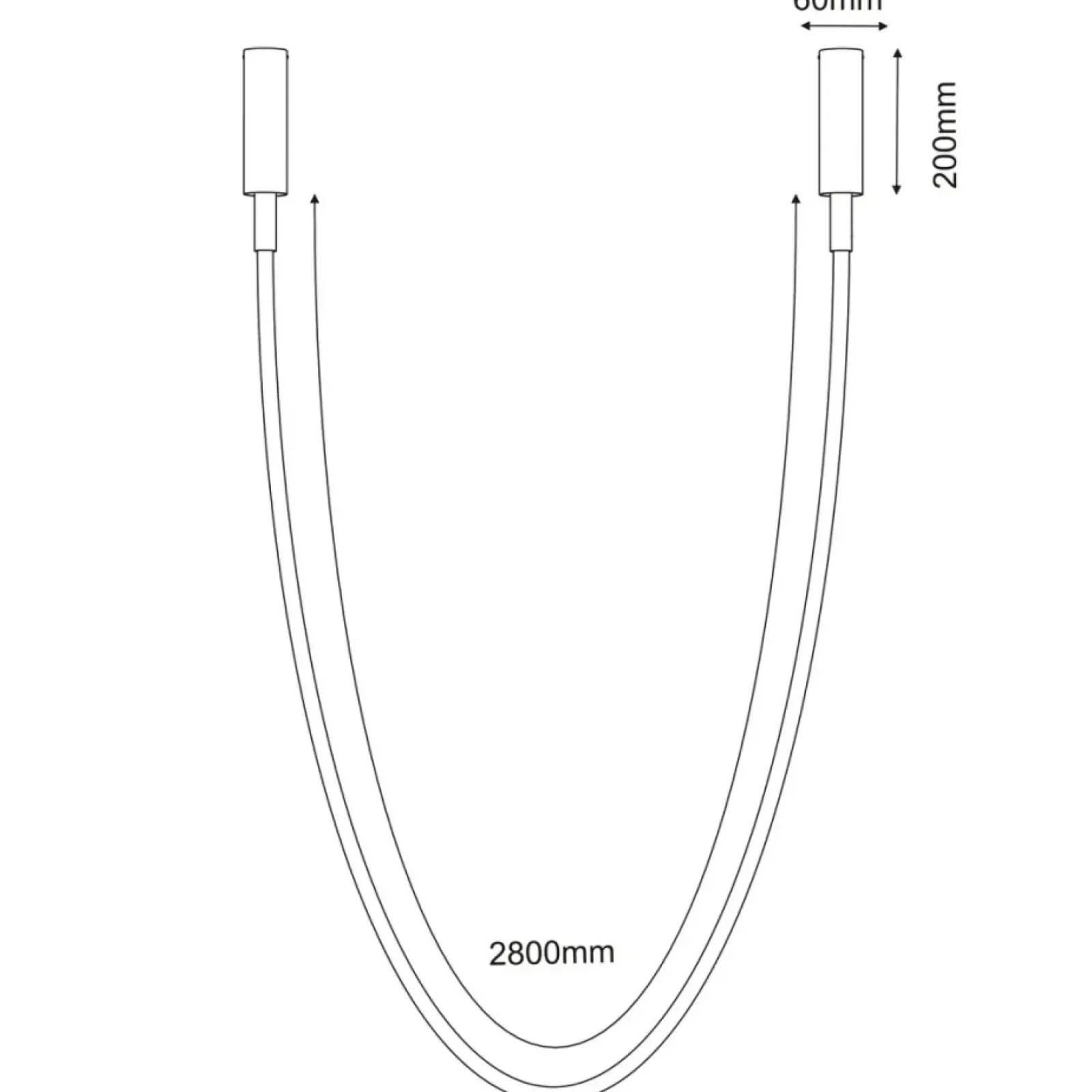 Sklep Kaja Ledowy sznurek mocowany natynkowo 320cm 4000K ANT 5057 HEBI | Kaja Cheap