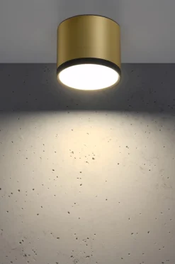 Sklep Kaja Ledowy, złoto-czarny spot do salonu 2275956 TUBA | Kaja Oświetlenie* Lampy Led