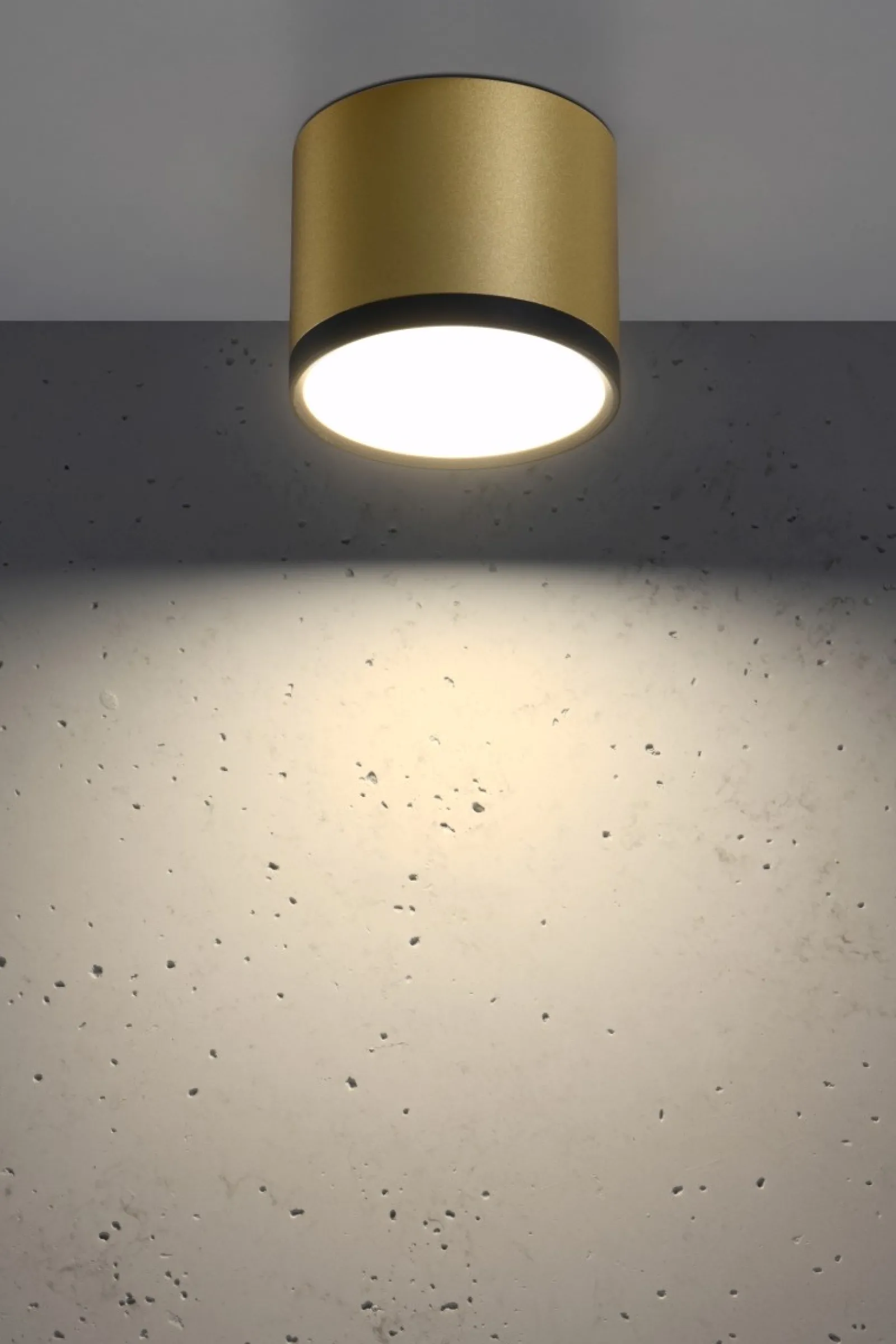 Sklep Kaja Ledowy, złoto-czarny spot do salonu 2275956 TUBA | Kaja Oświetlenie* Lampy Led