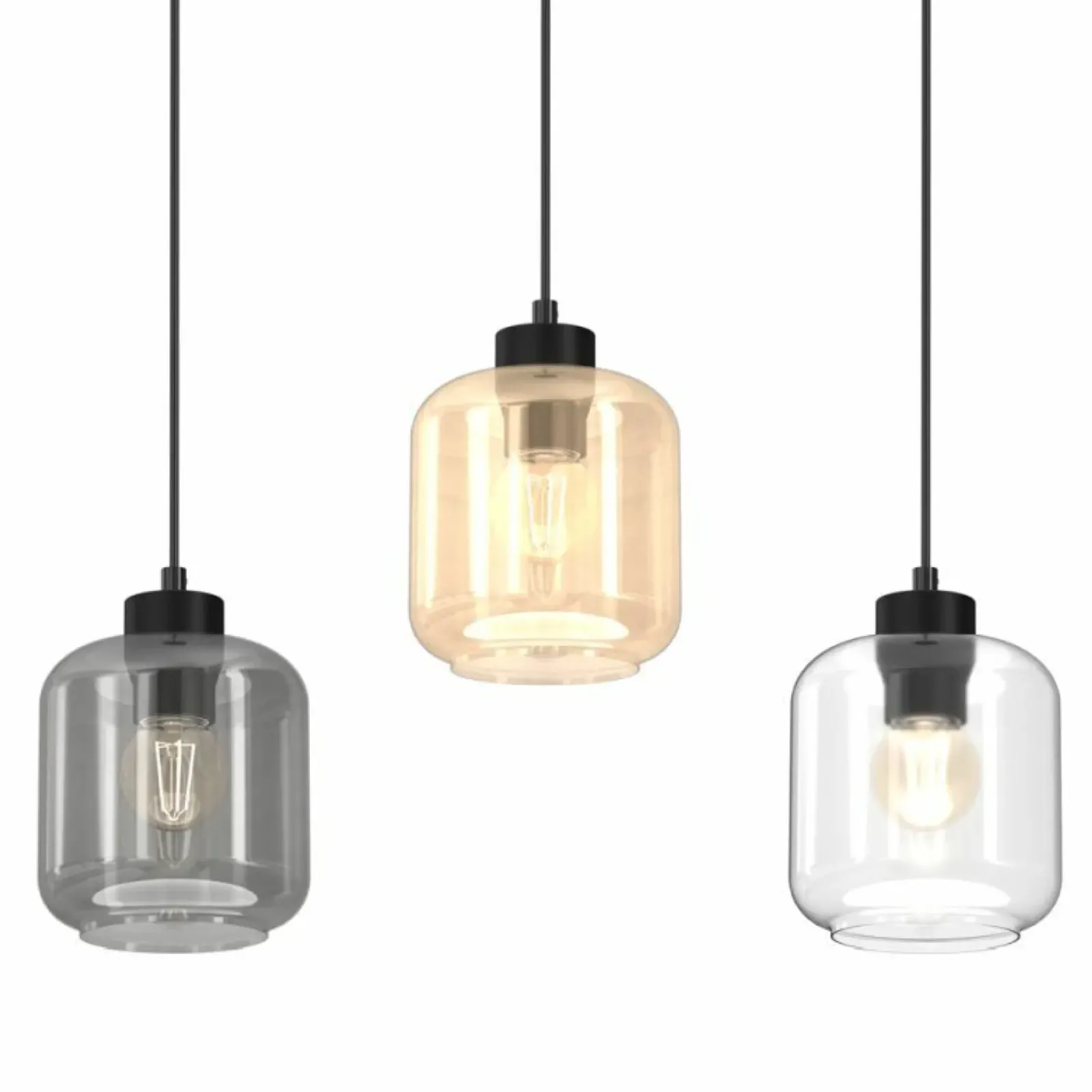 Sklep Kaja Liniowa lampa wisząca z kolorowymi kloszami MLP8368 SOMBRA | Kaja Outlet
