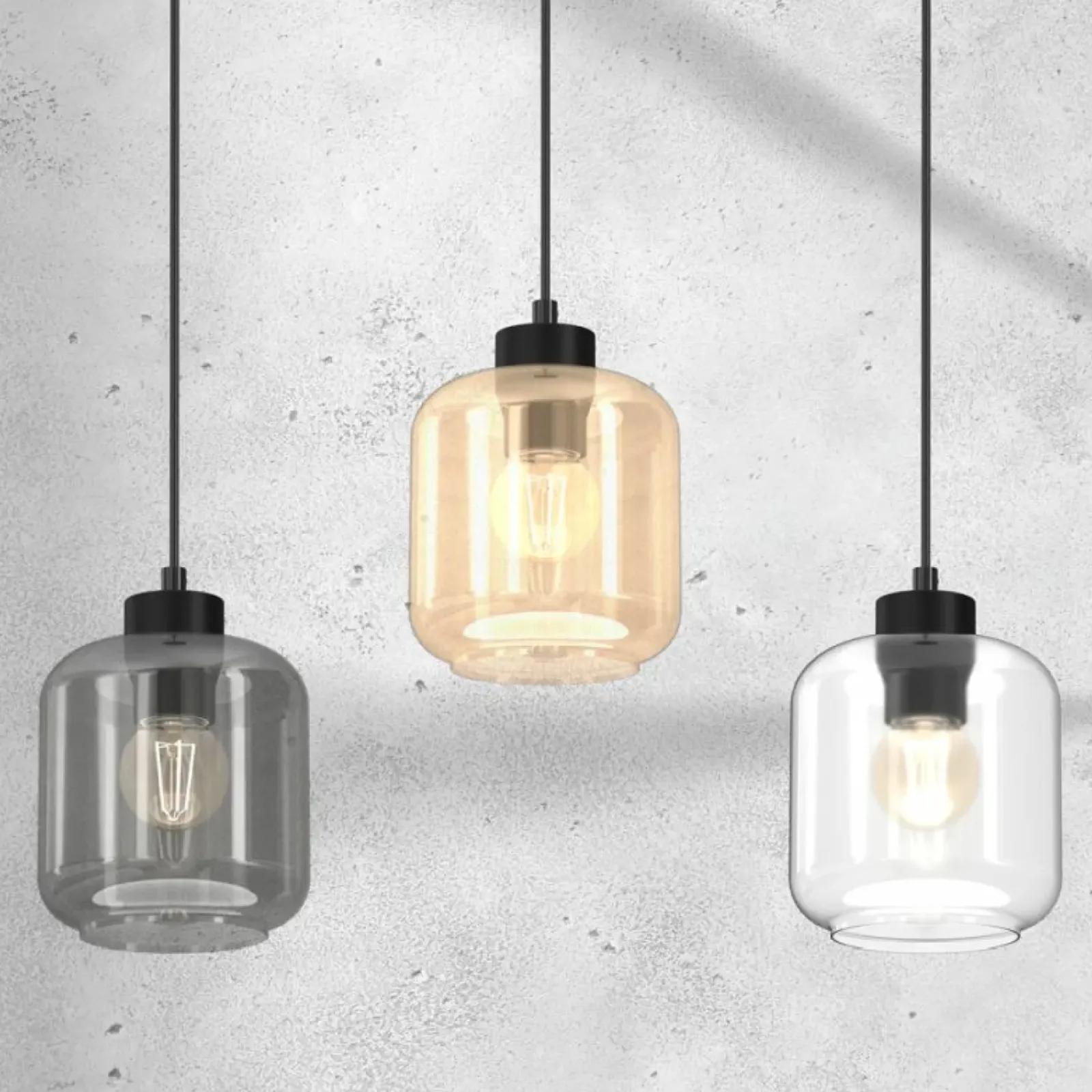 Sklep Kaja Liniowa lampa wisząca z kolorowymi kloszami MLP8368 SOMBRA | Kaja Outlet